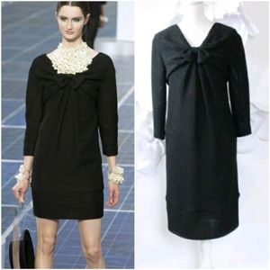 CHANEL Black Cocktail Dress Sz 12/44 NWT SP'13 RTW